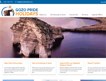 Tablet Screenshot of gozoprideholidays.com